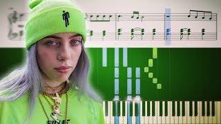 bad guy - Billie Eilish - Piano Tutorial + SHEETS