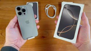 NEUES iPhone 16 Pro Titan Natur UNBOXING - Deutsch