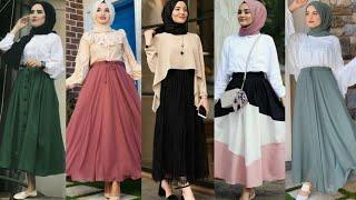 BEAUTIFUL GIRLS HIJAB STYLE SKIRTS FOR EID#eiddressesideas