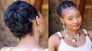 PROTECTIVE STYLE UPDO FOR NATURAL HAIR | Natural Hairstyles | Tsholo Phoka