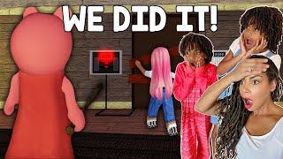 We Beat Roblox Piggy In Real Life! Chapter 1 The House - Family Fun Gaming