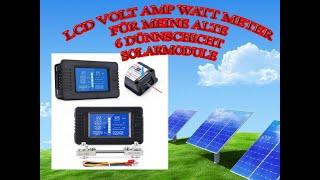 100A Dc Digital Monitor LCD Volt Amp Watt Meter Batterie Solar Power Analysator