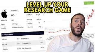 THE BEST Stock Research App is finally HERE! | Best stock market research tools