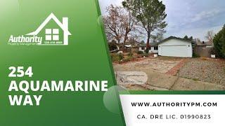 254 Aquamarine Way Offered By Authority Property Management, Redding, CA