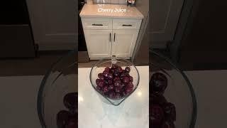 How to Make Cherry Juice | Easy Way to Pit Cherries #health #food #sleep #juice #healing