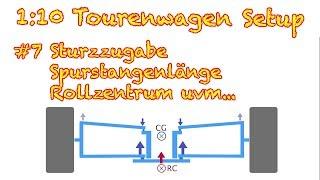 1:10 Tourenwagen Setup - #7 Sturzzugabe / Rollzentrum / Anti-Dive Kick-up / Pro-Squat Anti-Squat