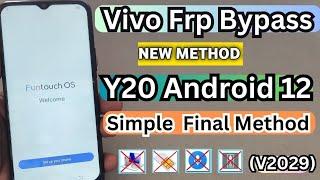 Vivo Y20 Frp Bypass 2023 Or Reset Google Account Lock Android 12 | Without PC | All Vivo Frp Bypass