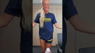 Sophie Cunningham dancing in Indiana Fever gear | WNBA women's basketball #shorts #short #basketball
