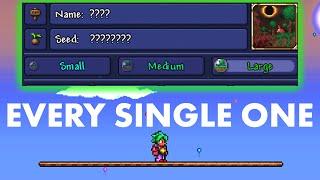 EVERY Hidden Seed in Terraria in Under 5 Minutes!