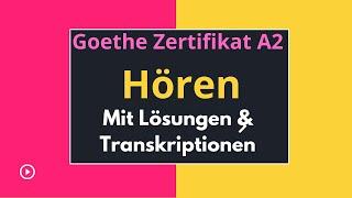 Prüfung Goethe Zertifikat A2 Hören | German Listening Exam Goethe A2