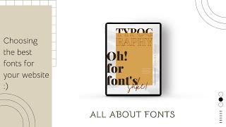 FONTS FOR GOOGLE SITES