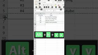 TOP 5 Excel Shortcuts in 30 Seconds #shorts