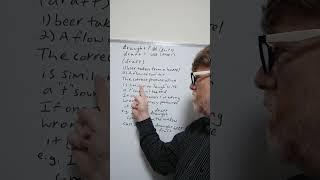 Do you Mispronounce the Word Draught? Draft? - Many D0 - English Tutor Nick P