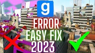 GMOD | ERROR TEXTURES | EASY FIX | GUIDE | 2023