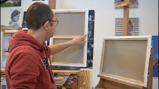 Some useful things to know about canvas. Painting with acrylics for beginners.