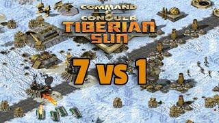 Command & Conquer Tiberian Sun | 7 vs 1 - Tread Lightly Snow