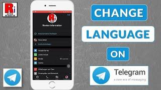 How to Change Language on Telegram Messenger