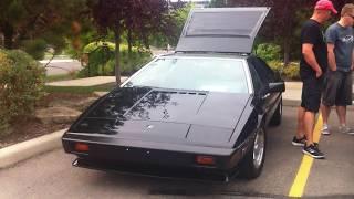 Black 1978 Lotus Esprit - Quarry Park Auto Show 2017