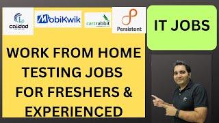 WFH Testing Jobs | Manual Testing| Fresher Jobs| Rd Automation Learning