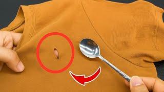 Don't Throw Away Old Clothes! Genius Hand Embroidery Trick To Fix Holes