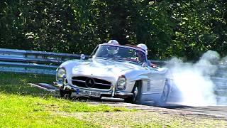 OLDTIMER-Classic Cars Weekend-Nürburgring Nordscleife 2024-Beaultiful Cars-Bad Driving .