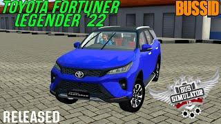 2022 TOYOTA FORTUNER LEGENDER Car Mod For BUSSID || RELEASED || BY REVOLZ MODDING