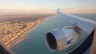 SUNSET LANDING IN ROME FIUMICINO | AEROLINEAS ARGENTINAS A330 4K