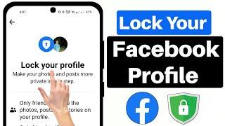 How To Lock Facebook Profile (New Process) | Lock your facebook account 2024