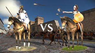 ROME TOTAL WAR REMASTERED: Long Shield Cavalry VS Head Hunting Maidens