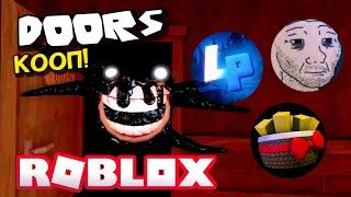 СТРАННЫЙ DOORS с ДРУЗЬЯМИ в ROBLOX! Feat. IKtris, Mr. Масляной