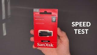 SanDisk Cruzer Blade USB Flash Drive Speed Test