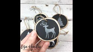 DIY Chalk Paint Rustic Ornaments