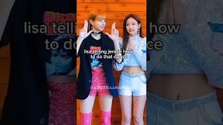 Lisa telling jennie how to do dance 🩰🪩 #blackpink #kpop #popular #lisa