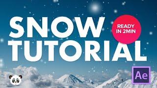 SNOW IN AFTER EFFECTS 1 MINUTE-TUTORIAL