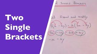 2 Single Brackets. How To Expand And Simplify 2 Single Brackets. Example 2(3x+2y)+3(x-y).