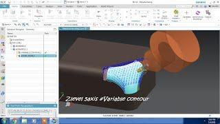 #NX CAM #Zlevel 5axis #Variable contour