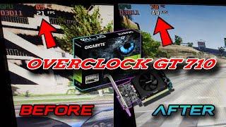 How To Overclock GT 710 safely ||#overclocking  by #boyonbudget