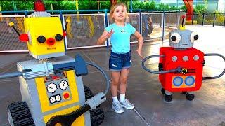 Diana and Roma in Legoland! Dubai Amusement Park Family Fun for kids