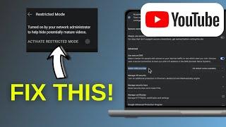 *2025 UPDATED* How To Fix and Turn Off YouTube Restricted Mode Turned On By Network Administrator