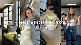 The first vlog of 2024 | microneedling facial, flotation pod + cold weather outfits