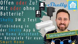 Shelly Door Window 2 im Test - Einbindung in der Shelly App & Home Assistant - Anleitung
