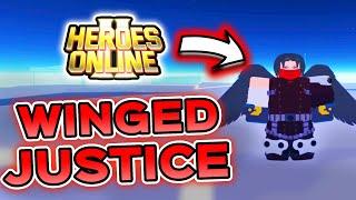 WINGED JUSTICE SHOWCASE | HEROES ONLINE 2 | ROBLOX