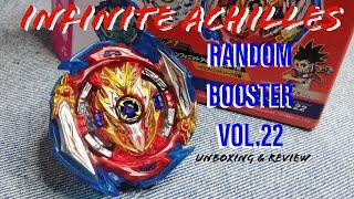 Infinite Achilles Unboxing & Review | Takara Tomy | Beyblade Burst Sparking  | Random Booster Vol 22