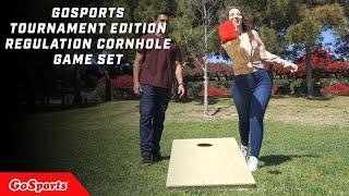 GoSports Tournament Edition Regulation Cornhole Game Set