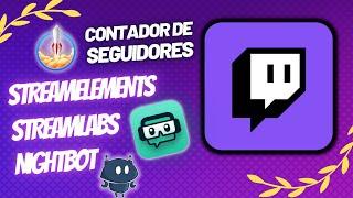 Comando pronto para mostrar CONTADOR de SEGUIDORES na Twitch (Streamlabs, Streamelements e Nightbot)