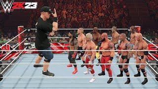 WWE 2K23 Giant John Cena Vs Mini WWE Superstars Match !!!