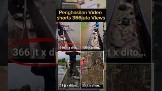 BIKIN KAGET‼️PENGHASILAN VIDEO SHORTS 366 JUTA PENONTON