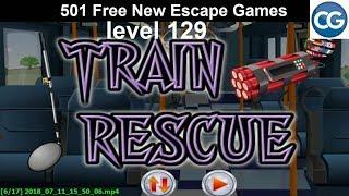 [Walkthrough] 501 Free New Escape Games level 129 - Train rescue - Complete Game