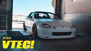 Honda CRX Del Sol Dyno (B16A) VTEC