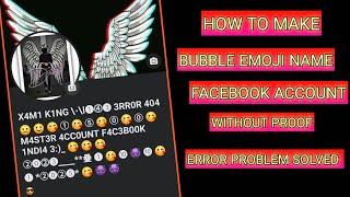 How to Make Unique+Emoji Name Account on Facebook 2024 | Create Unique Emoji Name Facebook ID 2024